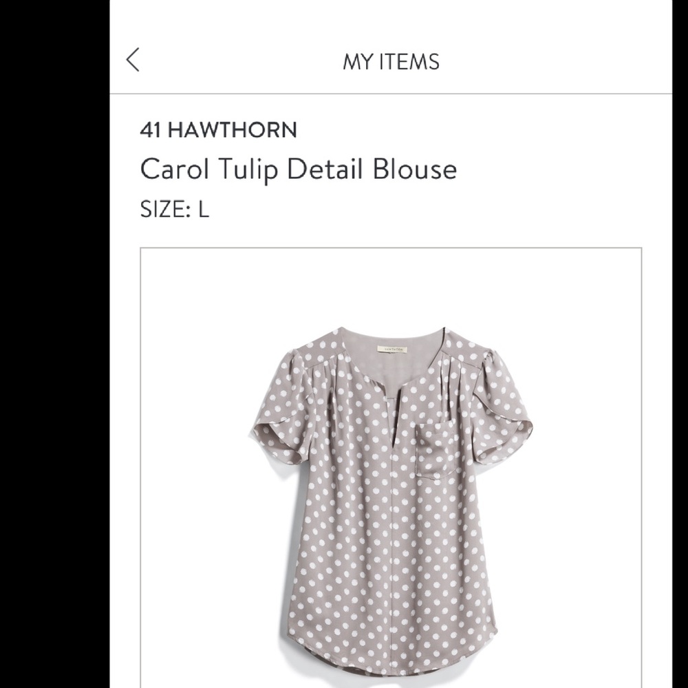 41 Hawthorn Carol Tulip Detail Blouse